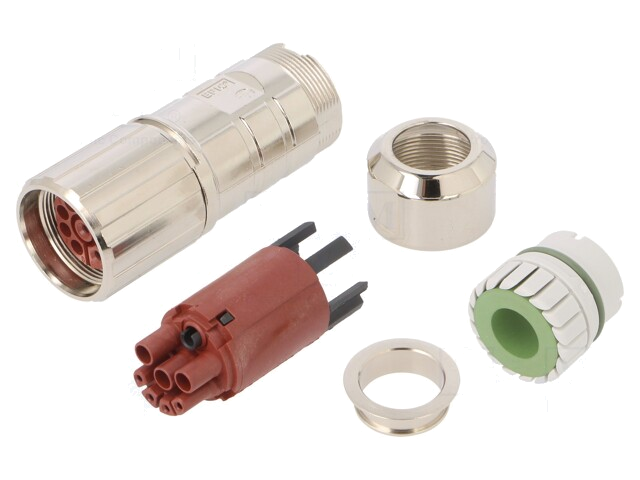 Connector: M23; contactinzetstuk; PIN: 8; solderen,klemmen; 630V Connector: M23; contactinzetstuk; PIN: 8; solderen,klemmen; 630V